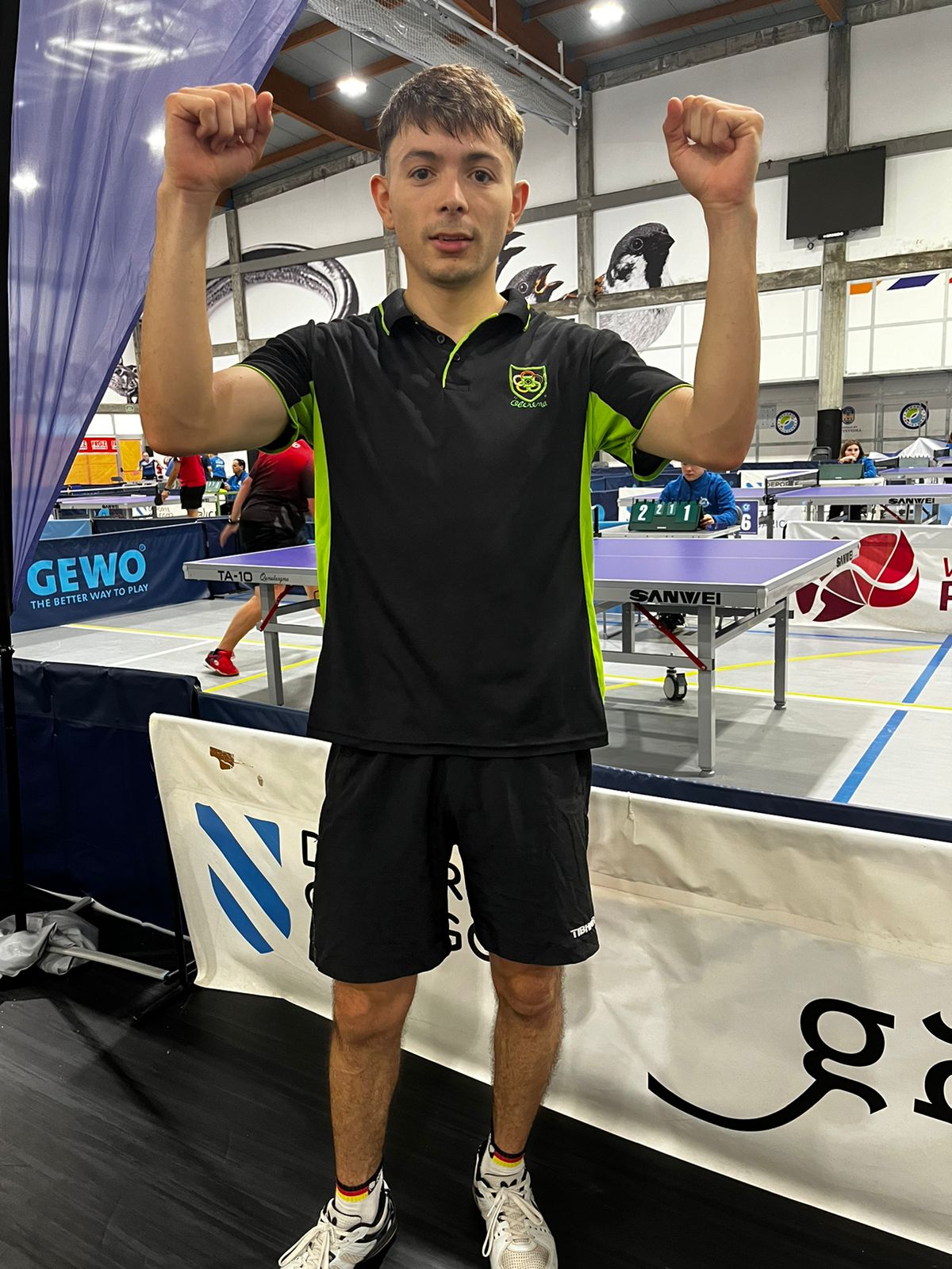 II Fase Preestatal de Tenis de Mesa, celebrada en Pontevedra (5&ordm; puesto s&eacute;nior para Carlos Alzate)